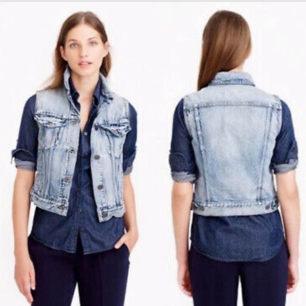 J Crew Denim Vest